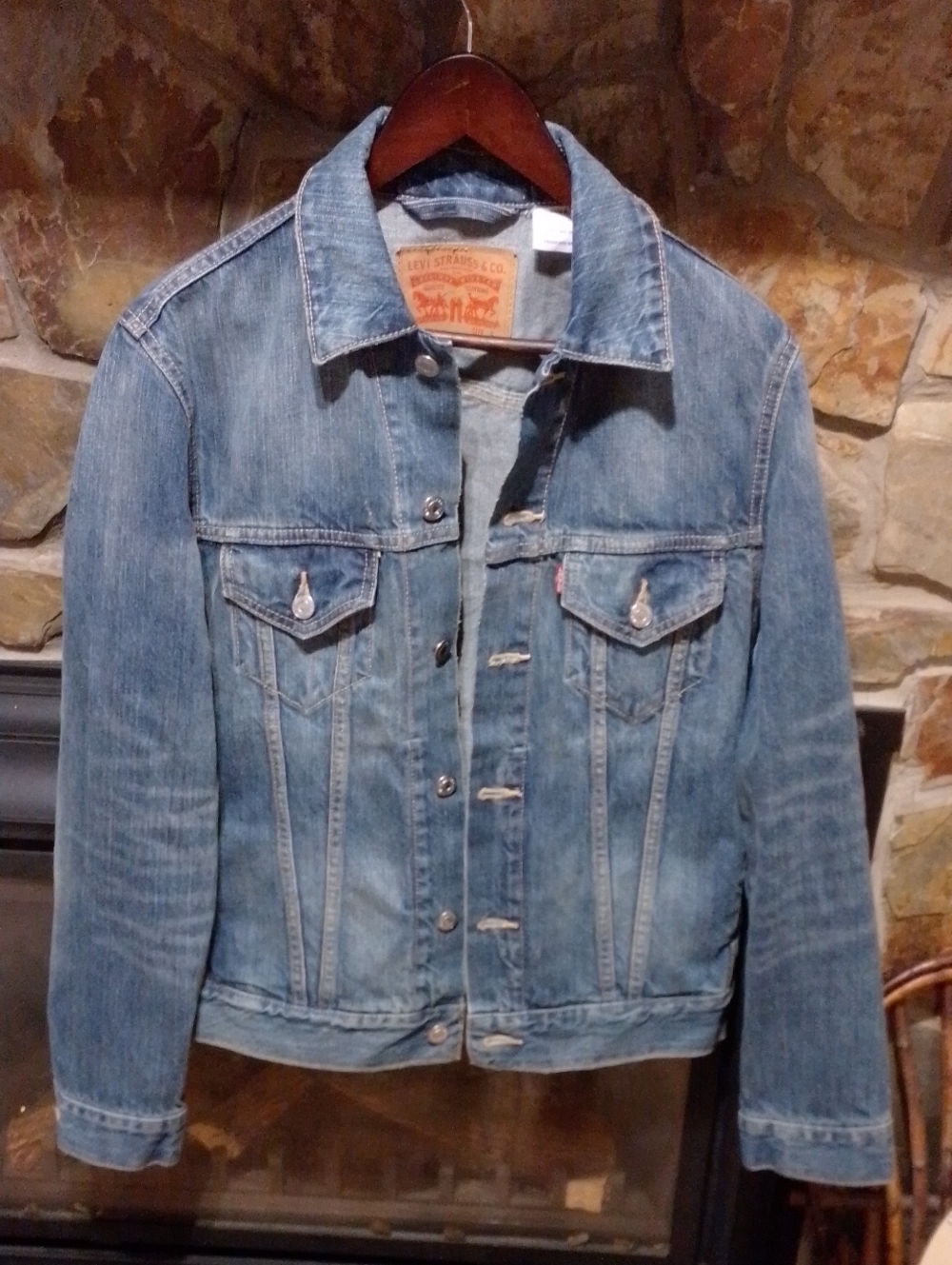 Levi's Strauss & Co original Blue Washed Denim Jacket - Women's S